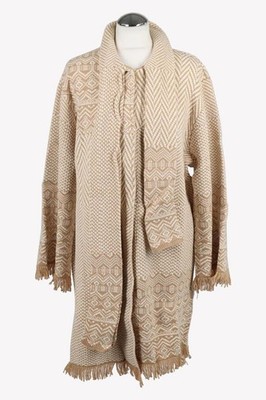Twinset Milano Damen Jacke Gr. 34 (XS) Beige NEU Jacke Mantel  Mantel