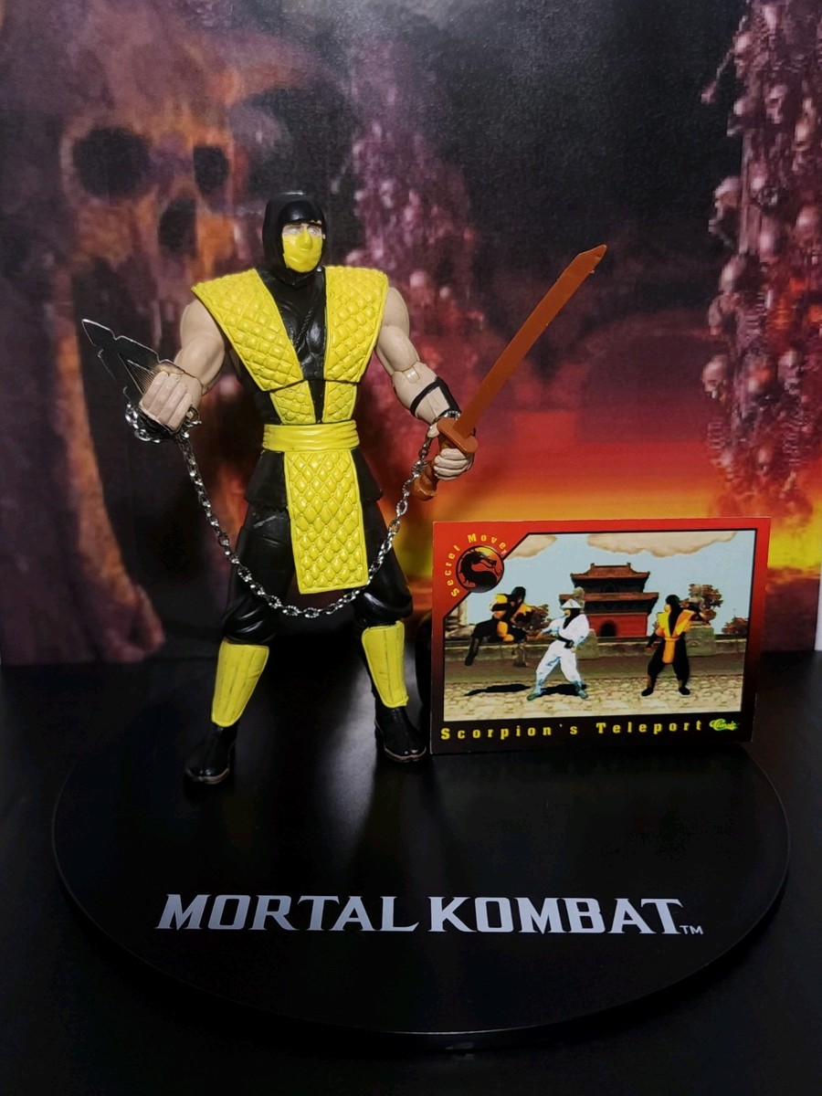 Mortal Kombat Action Figure SCORPION w Weapons and Vintage Trade