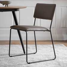 Gallery Interiors Chalkwell Dining Chair Oatmeal (2pk) RRP  £349