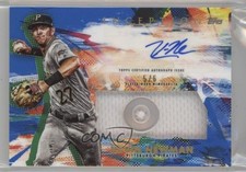2020 Topps Inception Blue Button 5/6 Kevin Newman #IAP-KN Patch Auto 13iq