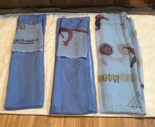 Spider-man Playful Blue Sheer Curtain Set of 3 70L X 70W in pls see all photos