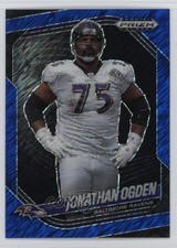 2025 Panini Prizm Black FOTL Blue Shimmer 34/35 Jonathan Ogden #7 HOF 0xh3