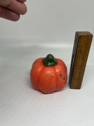Vintage Halloween Pumpkin Candle Collectible Cool!  image 4