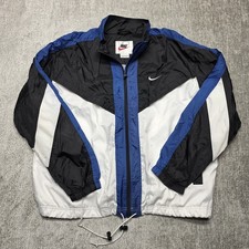 Vintage 1990s Youth XL Nike Full Zip Embroidered Swoosh Windbreaker Jacket