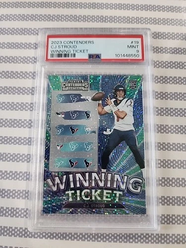 2023 Panini Contenders - Winning Ticket C.J. Stroud #19 (RC) Psa 9