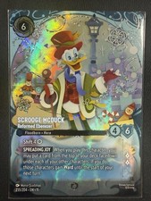 Disney Lorcana Winterspell Enchanted Scrooge McDuck, Reformed Ebenezer 235/204