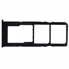 SIM Tray For Samsung Galaxy M02 M12 Dual Micro SD Card Adapter Black