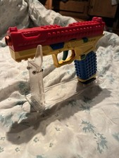 Building Block Pistol Shell Ejecting Continuous Firing Soft Bullet Toy Gun Gift