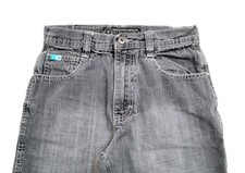 Vintage Southpole Boys Size 10 24x9 Denim Shorts Y2K Skater Gray Faded Wash
