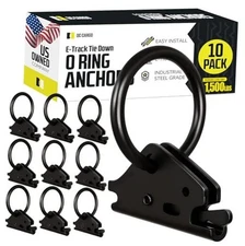 DC Cargo Mall Heavy-Duty Steel O-Ring (Pack of 10) 4500Lbs Break 10-pack