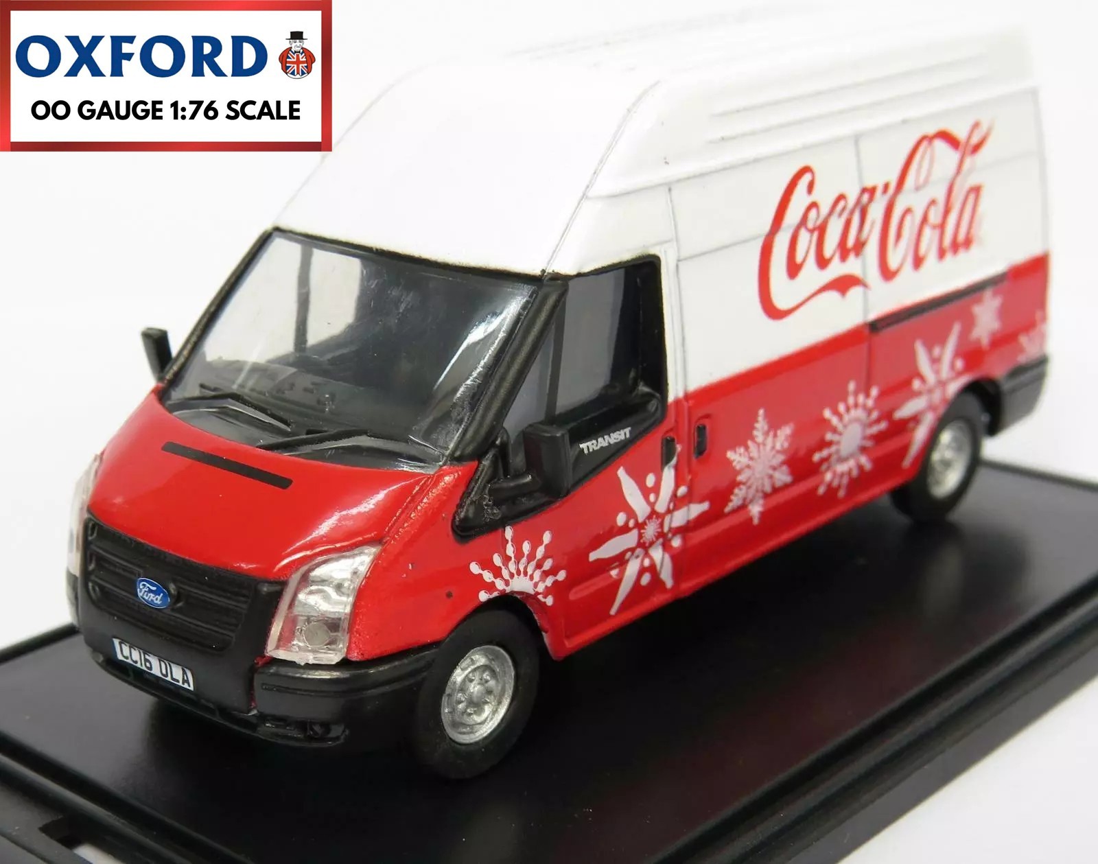 Oxford Diecast Ford Transit LWB Coca Cola Xmas 1:76 Scale Diecast Model in Box - Image 5