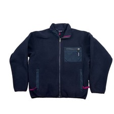 Vtg Patagonia Fleece Full Zip Jacket Style 25029 Purple Womens Sz 12 Made in USA