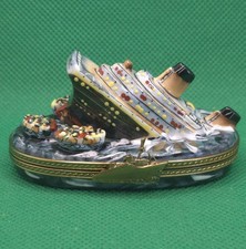 Vintage Rochard Limoges Sinking Titanic Trink...