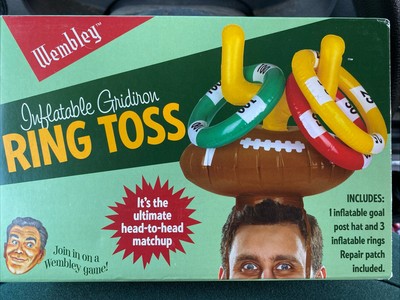 NEW Wembley Football Ring Toss Inflatable Game Tailgate Super Bowl Drinking 