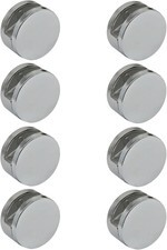 8 Pack Frameless Mirror Mounting Hardware Kit - Heavy Duty Zinc Alloy Mirror Cli