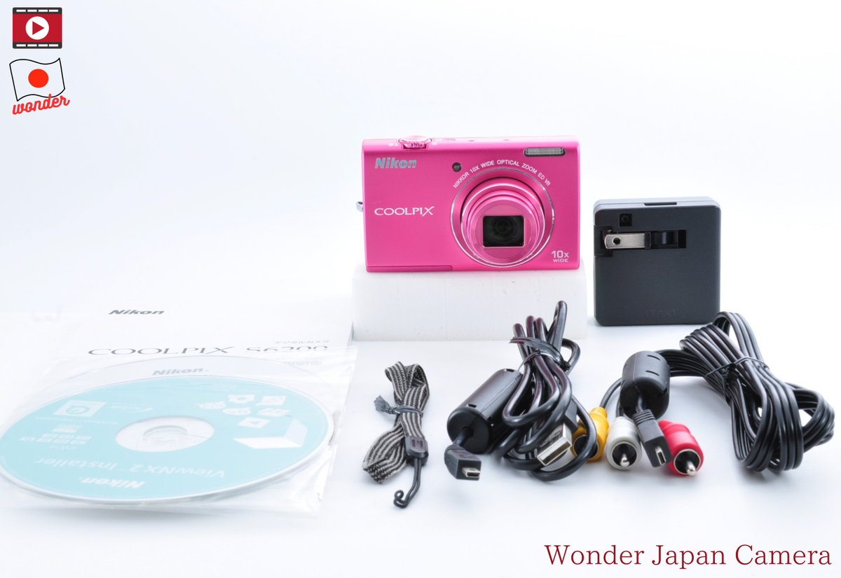 Mint ] Nikon Coolpix S6200 Pink 16.0MP 10x Compact Digital Camera