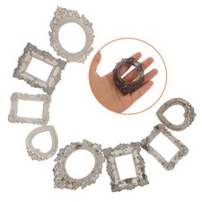 24 Pcs Dollhouse Picture Frame Resin Frames Antique Baroque Photo Holder