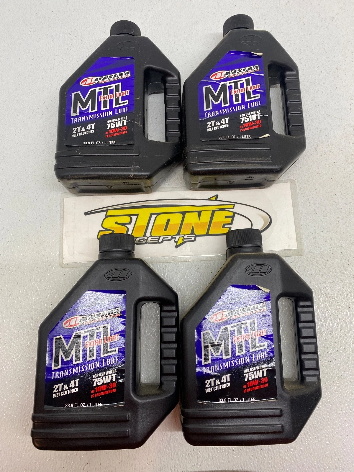 Maxima 42901 MTL-XL 2-cycle Transmission Clutch Fluid 75wt - 1 Liter - Set of 4