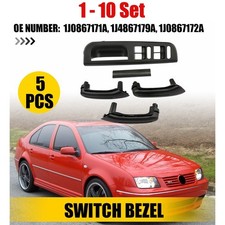 5-50x Inner Window Switch Panel Bezel Door Handle For Vw Passat B5 Mk4 1998-04 A