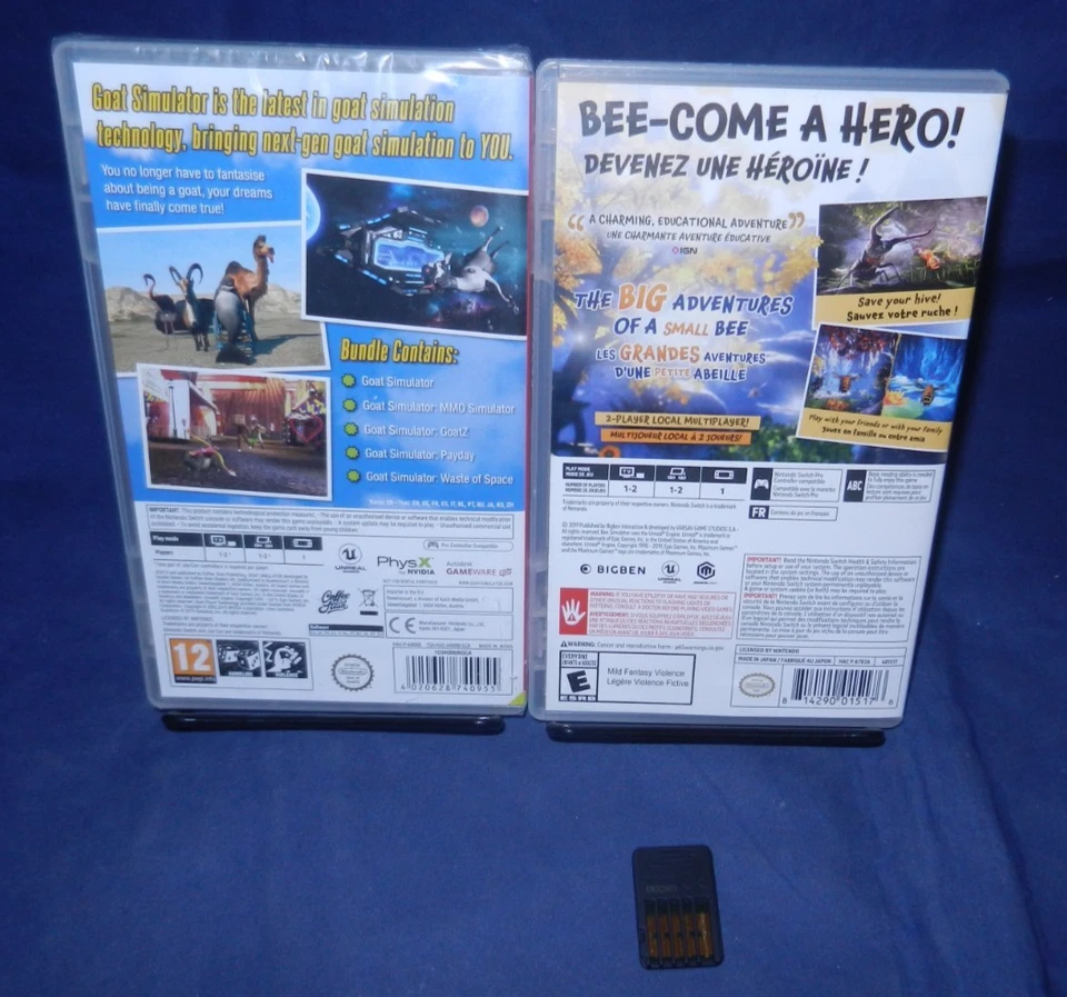 Switch NUEVO Sellado de Fábrica - Goat Simulator: THE GOATY, EN MUY BUENA CONDICIÓN - Bee Simulator Foto 4 de 4