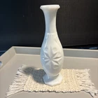 Vintage Milk Glass Bud Vase 9”
