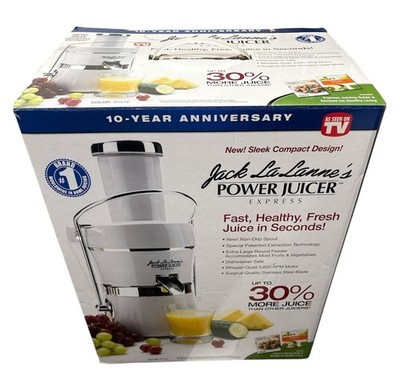 LaLa Jack LaLanne Power Juicer Express Model MT-1020 White C 10th