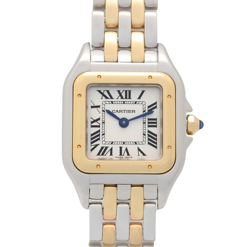 CARTIER PANTHERE SM Wrist Watch W2PN0006 Quartz 18KYG Yellow Gold SS Used Women