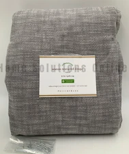 Pottery Barn Seaton Textured Cotton Lined Curtain Flagstone 50" x 108" #6670A