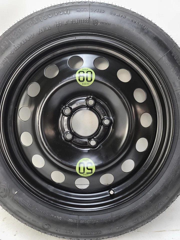 Spare Tire 17" Fits: 2011–2017 Mini Cooper Countryman Compact Donut - Image 2 of 4