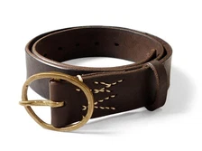 Kapital Oil leather pecos belt brown new