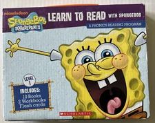 Scholastic Learn to Read with SpongeBob Level 1 Phonics Boxed Set 12 Books