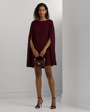 NEW Lauren Ralph Lauren Women's 8 Cape Georgette Cocktail Dress NWT 195