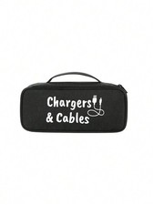 Black Chargers & Cables Organizer Bag 4 Styles 1 Piece Each