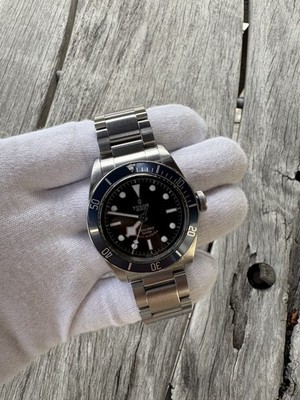 TUDOR Black Bay ref 79220B Steel ETA Auto 41mm 1st Gen Smiley Dial