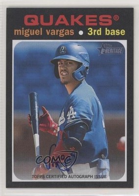 2020 Topps Heritage Minor League Edition Real One Miguel Vargas #ROA-MV Auto 3d5