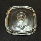 Vintage Pyrex A-7-C Clear Glass Square Replacement Lid A7C