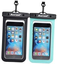 Waterproof Phone Pouch, Waterproof Phone Case for iPhone 17 16 Black  Green