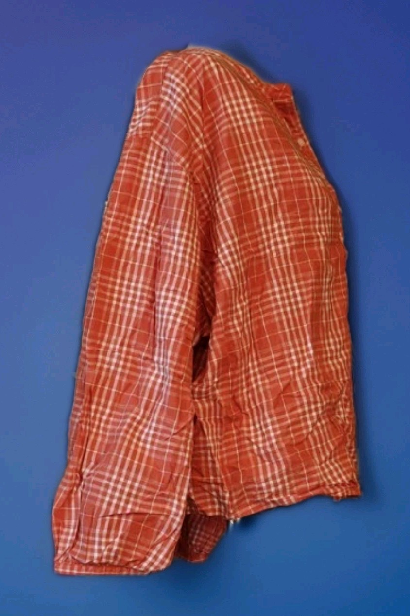 Universal Thread Peasant Top Large Orange And Whi… - image 2