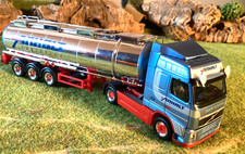 Herpa LKW Tankauflieger Tankzug Spedition Anhalt Volvo Zugmaschine 1:87 H0