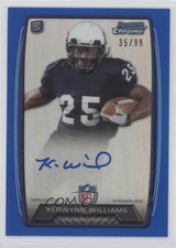 2013 Bowman Rookie Chrome Refractor Blue 35/99 Kerwynn Williams Auto w3h