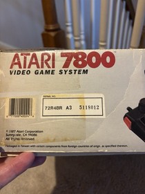 CIB Atari 7800 Console Pro Video Game System Matching Serial Numbers *TESTED*