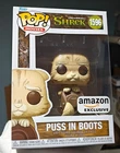 Funko Pop Movies Shrek: Puss in Boots  #1596 Amazon Exclusive W/ Protector