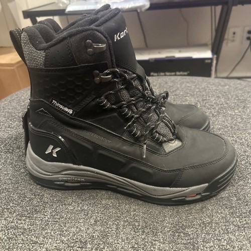 Korkers Men's Snowmageddon Waterproof Winter Boots Mens Size 11 Black