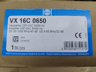 WISI VALUE LINE VX16C 0650 TV SIGNAL VERSTÄRKER 