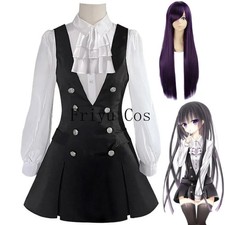 Anime Inu X Boku SS Shirakiin Riricho Cosplay Costume Wig Shirt Camisole Skirt