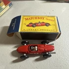 1962 MATCHBOX LESNEY FERRARI F1 RACE CAR No. 73B NMIB ORIGINAL DRIVER & BOX