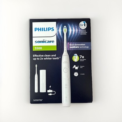 Elektrische Schallzahnbürste Philips Sonicare 5500 HX7110/02 mit Reise Etui