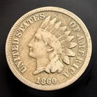 1860 CN Indian Head Penny Cent F Sold As Pictured 1153
