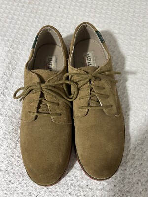 Eastland Women’s Buck Oxford Khaki Suede Shoes Size 10N 3900-59 Casual Fall 