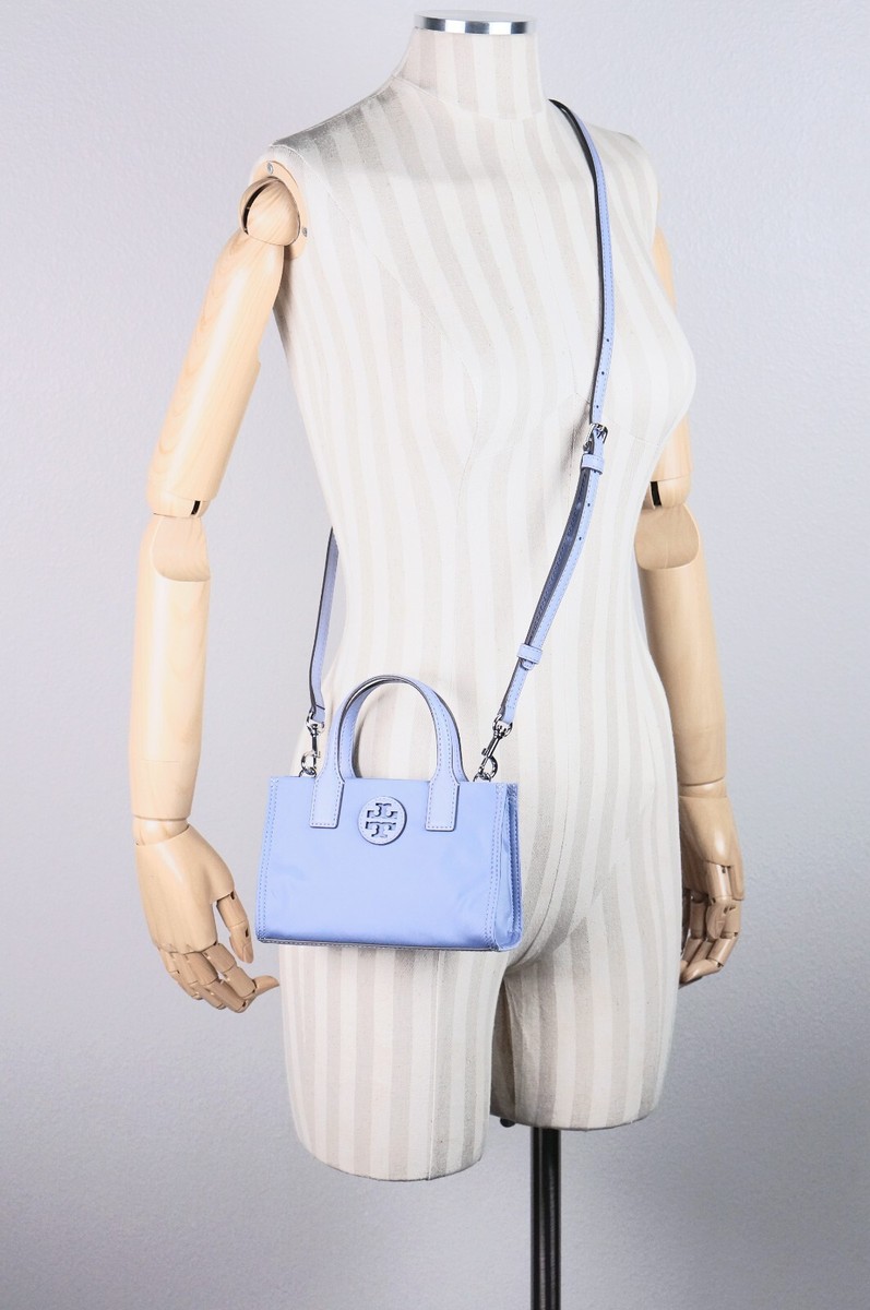 Latest Tory Burch ELLA Pale Iris Nylon Shine Mini Tote